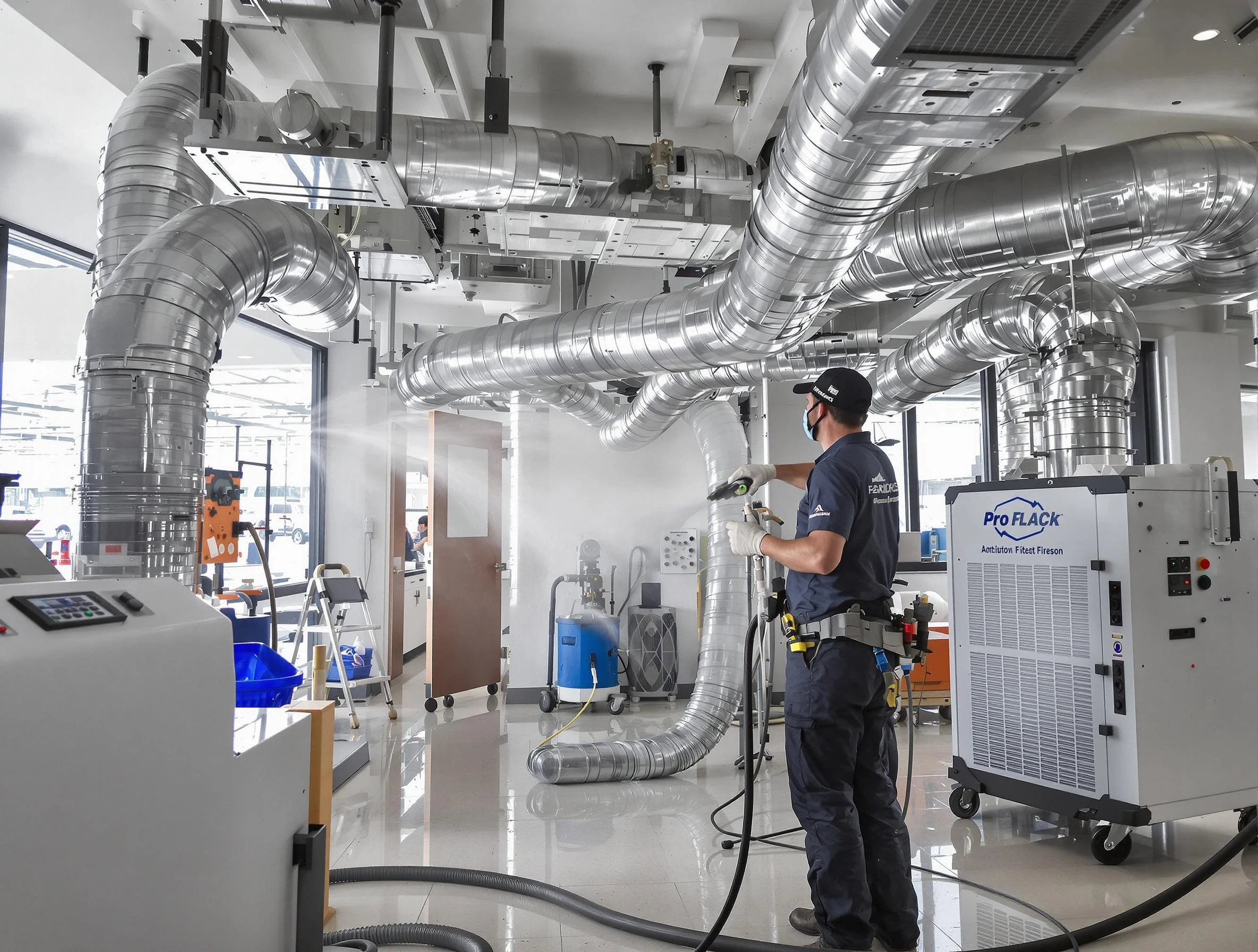 Negative Pressure Air Duct Cleaning in Noble