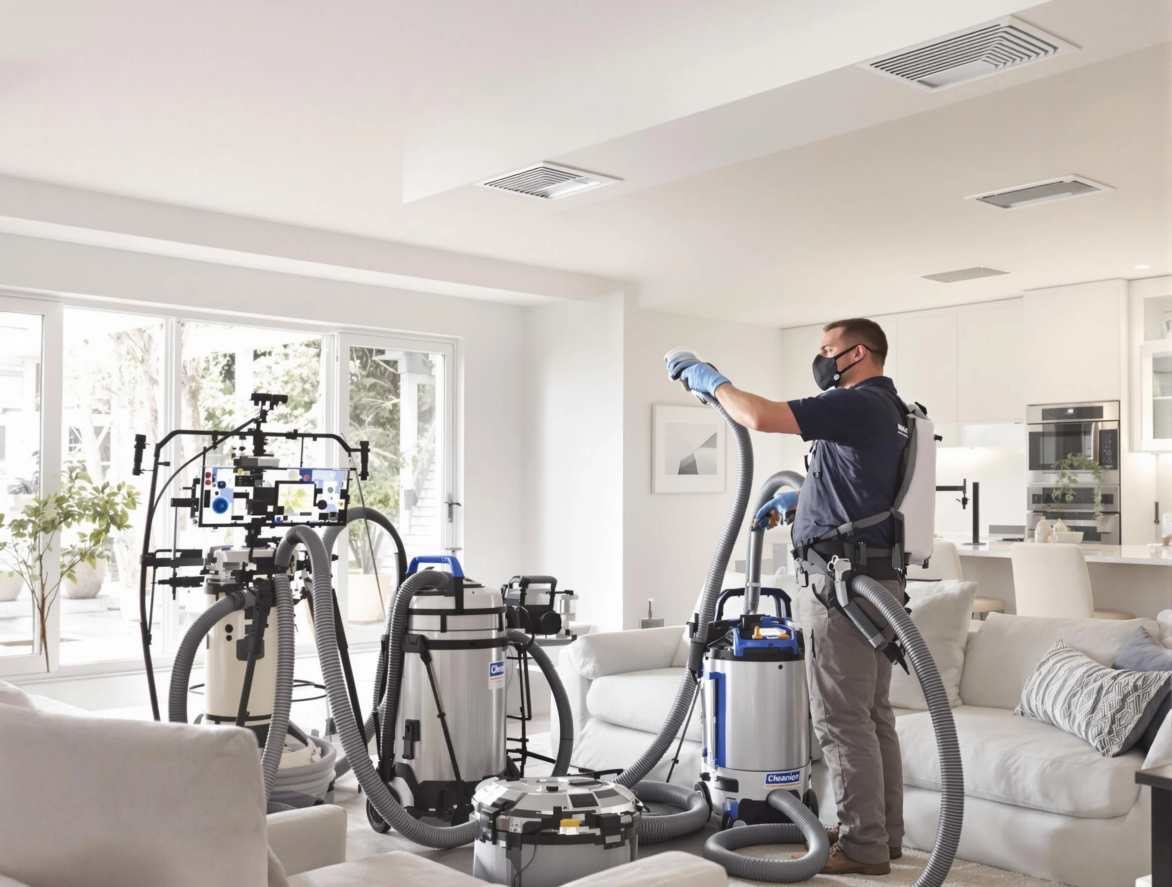 Professional AC duct cleaning by Noble Air Duct Cleaning in Noble