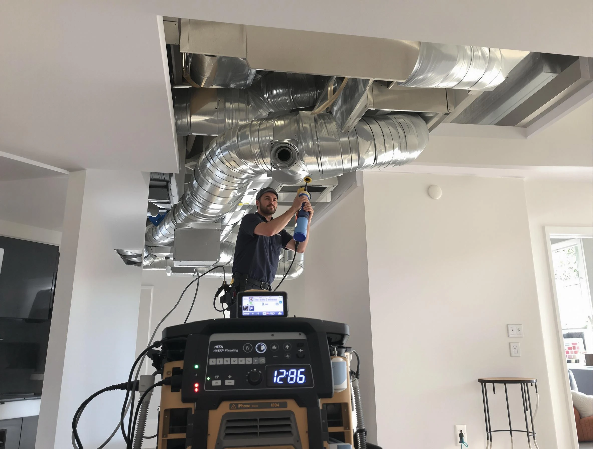 Advanced pure air duct cleaning by Noble Air Duct Cleaning in Noble